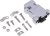 MHCCOV-9SC-MP, MHCCOV-MP Series ABS D Sub Backshell, 9 Way, Strain Relief MHCCOV-9SC-MP, MHCCOV-MP Series ABS D Sub Backshell, 9 Way, Strain Relief