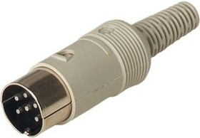 MAS 60 GREY, Cable Plug, 4A, 34V, 6 Poles, Plug