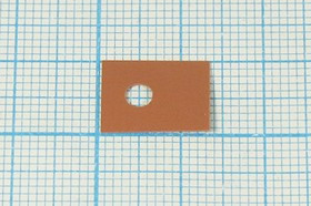 Изоляционная теплопроводящая прокладка из материала Номакон для TO-126, № 13925 изол прокл\ 13x10x0,