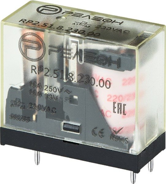 RP2.51.8.230.00, Реле 1 пер. 230VAC, 10A/ 250VAC RP2.51.8.230.00, Реле 1 пер. 230VAC, 10A/ 250VAC