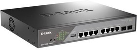 D-Link DSS-200G-10MPP/A1A Настраиваемый L2 коммутатор с 8 портами 10/100/1000Base-T и 2 портами 1000Base-X SFP (8 портов PoE 802.3af/at/bt, D-Link DSS-200G-10MPP/A1A Настраиваемый L2 коммутатор с 8 портами 10/100/1000Base-T и 2 портами 1000Base-X SFP (8 портов PoE 802.3af/at/bt,