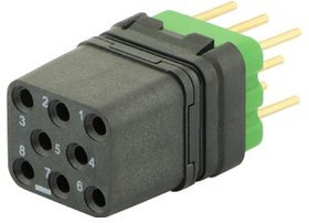 10 36 008 0007, Connector Set, 8 Way, 10A, Female to Male, Han Ex, 90 V