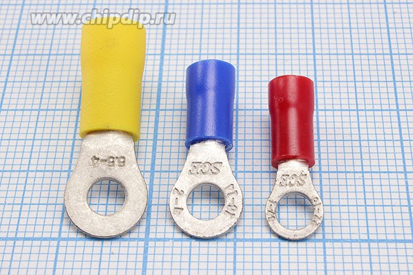 Клемма"O" d 4,3, обжимная, желтая; №768 Y клемма"O" d 4,3\\S4,0~6,0\ \\жел\RV5,5-4\