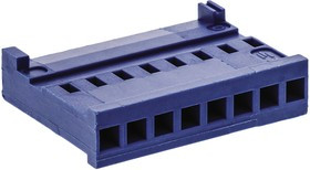 281838-8, AMPMODU HE13/HE14 Female Connector Housing, 2.54mm Pitch, 8 Way, 1 Row