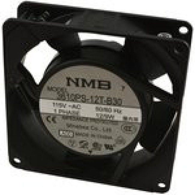 09225PB-A1L-EA-00, AC Axial Fan, Square, 92 мм, 25 мм, Качения, 34.5 фут³/мин