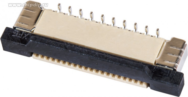 50A-20LB, ZIF разъем FFC/FPC SMT 0,5мм 20pin вертикальный