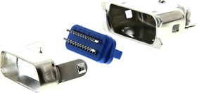 Male header, Soldered connection, 24, Gold