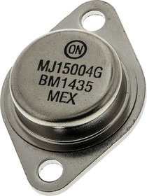 MJ15004G, MJ15004G PNP Transistor, -20 A, -140 V, 2-Pin TO-204AA