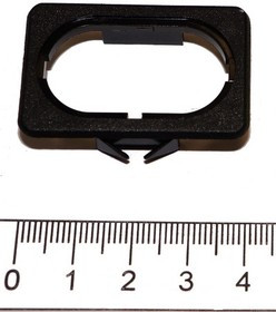 Рамка держатель переключателя кнопочного автостеклоподёмника, 24.4x38.4мм; №1480 рамка держ ПКн автостеклоподёмника\ 24,4x38,4\плас\