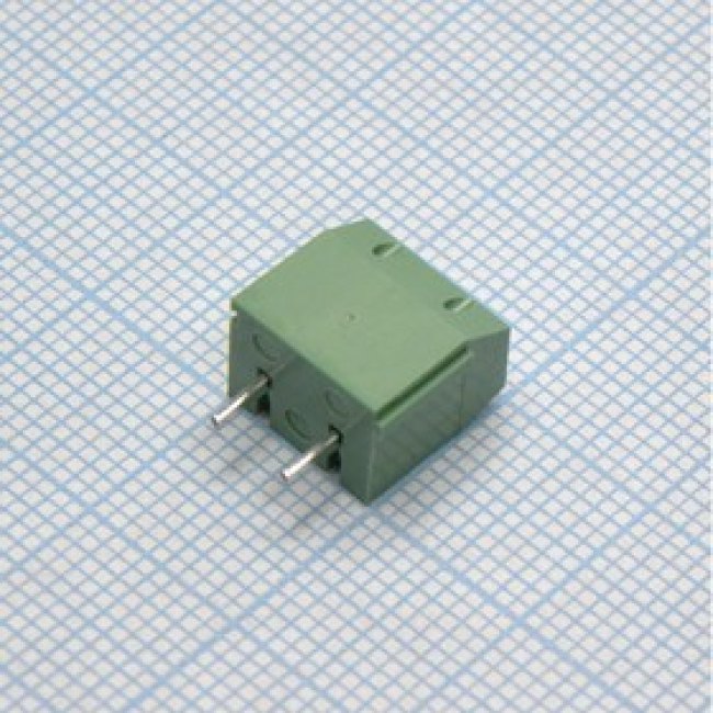 DG306-5.0-02P-14-00A(H), (DG306-5.0-02P-14-00ZH), Винтовой клеммный блок с защитой провода, 2 контакта. Серия DG306-5.0