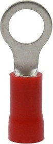 ROV-501 Наконечник кольцевой изолированный с ПВХ манжетой 0.25...1.65мм2/М5/ Красный/6500501