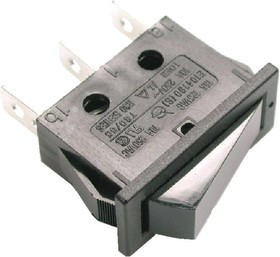 B1011 (SWR52), R425-BBBT-G, переключатель клавишный ON-ON 250В 16A черный (аналог B1011 SWR52)