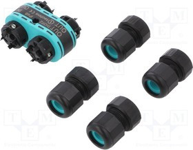 THB.392.A4A, Разъем: питания AC, зажим под винт, TH392, 7-12мм, 0,5-4мм2, 450В