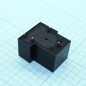 T90 12VDC (832) 30A, Реле силовое, 30 А одна группа на переключение катушка 12В монтаж DIP в отверстие