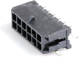 43045-1210, Headers &amp; Wire Housings Microfit 3.0 RA SMT Nail DR 15Au 12 Ckt