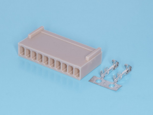 HU-10, Разъем питания 10 контактов, гнездо на кабель, шаг 2,54мм HU-10, Разъем питания 10 контактов, гнездо на кабель, шаг 2,54мм