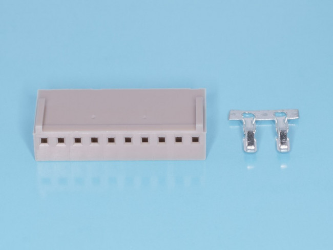 HU-10, Разъем питания 10 контактов, гнездо на кабель, шаг 2,54мм HU-10, Разъем питания 10 контактов, гнездо на кабель, шаг 2,54мм