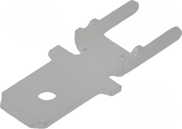 4900, Наконечник: плоский, 4,8мм, 0,5мм, "папа", THT, латунь, луженые