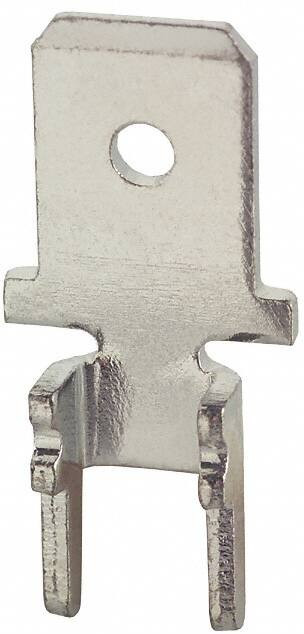 4900, Наконечник: плоский, 4,8мм, 0,5мм, "папа", THT, латунь, луженые