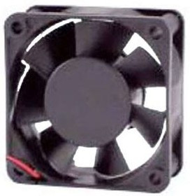 OD6025-12HBIP69K, DC Fans DC Fan, 60x60x25mm, 12VDC, 25CFM, 0.15A, 30dBA, 4000RPM, Ball, Wire, IP69K
