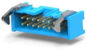 2-1761609-6, Conn Ejector Header HDR 16 POS 2.54mm Solder RA Thru-Hole Tube