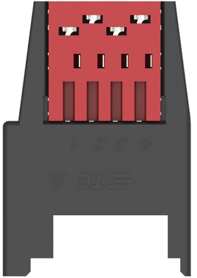 1-1746741-4, 4-Way RITS Connector for Cable Mount, 1-Row