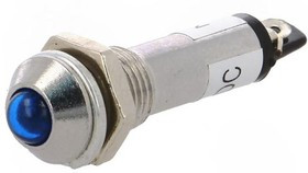 IND8-24B-A, Индикат.лампа: LED, выпуклый, 24ВDC, Отв: d8,2мм, IP40, под пайку