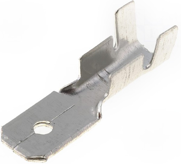 ST-035/3, Наконечник: плоская, 6,3мм, 0,8мм, "папа", 1,5-2,5мм2, обжим