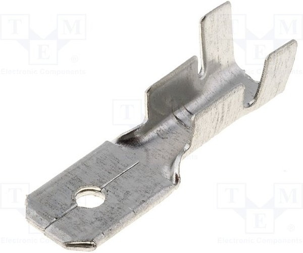 ST-035/3, Наконечник: плоская, 6,3мм, 0,8мм, "папа", 1,5-2,5мм2, обжим