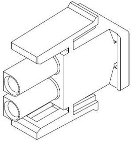 1586851-1, Pin &amp; Socket Connectors 02P UMNL PLUG HSG GW