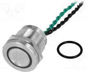 PS193P10YSS1G12T, Переключатель: пьезоэлектрический, Пол: 2, SPST-NO, 0,2A/24ВAC