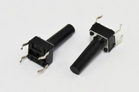 Тактовая кнопка, 6.0x 6.0x15.0, алгоритм работы NO, контакты 4PF