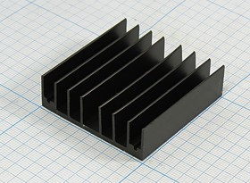 Охладитель (радиатор охлаждения) 50x 49x 15, тип F15, аллюминий, BLA099-50, черный
