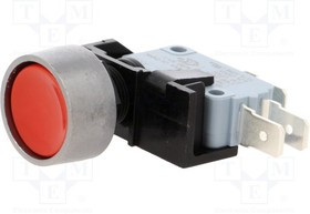 AE-C0911KBAAK, Переключатель: кнопочный, Пол: 2, SPDT, 16A/250ВAC, ON-(ON)