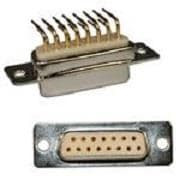 773-E09-113R001, D-Sub Standard Connectors IP67 9P MALE CONN R/A .283" FP