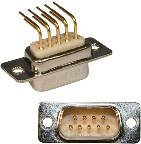 773-E09-113R001, D-Sub Standard Connectors IP67 9P MALE CONN R/A .283" FP