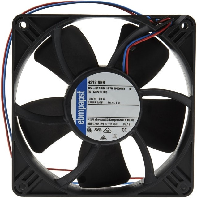 4312NHH, 4300 N - S-Panther Series Axial Fan, 12 V dc, DC Operation, 8.3W, 119 x 119 x 32mm 4312NHH, 4300 N - S-Panther Series Axial Fan, 12 V dc, DC Operation, 8.3W, 119 x 119 x 32mm