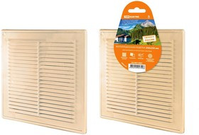 Решетка разъемная с москитной сеткой, 250х250 "ЭКО" (беж.) TDM Решетка разъемная с москитной сеткой, 250х250 "ЭКО" (беж.) TDM