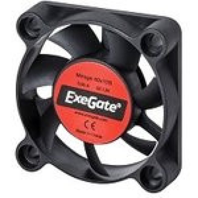 Вентилятор ExeGate EX04010S3P, 40x40x10 мм, Sleeve bearing (подшипник скольжения), 3pin, 5500RPM, 22 Вентилятор ExeGate EX04010S3P, 40x40x10 мм, Sleeve bearing (подшипник скольжения), 3pin, 5500RPM, 22