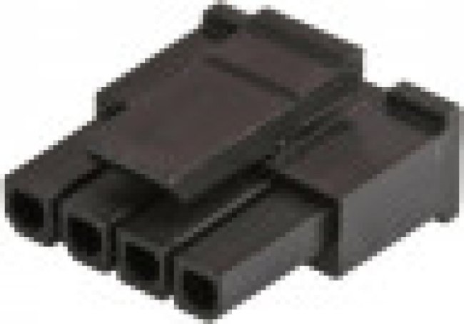 0436450400, Вилка, провод-плата, "мама", micro-Fit 3.0, 3мм, PIN: 4, на провод