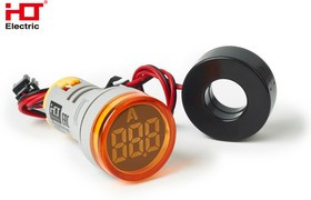 085-06-258, Индикатор тока AD-22 (LED) d22мм желтый IP54 HLT
