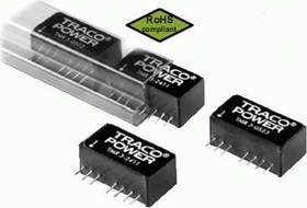 TMR 2423, DC/DC преобразователь, 2Вт, вход 18-36В, выход 15,-15В/67мА