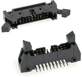 N3505-2B, Headers &amp; Wire Housings EJECTOR LATCHES BLK SHORT W/PINS