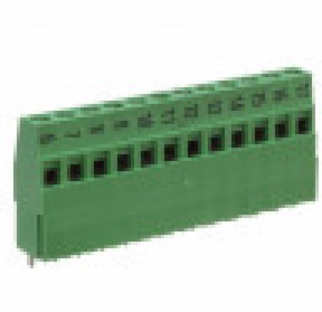 1-282901-2, Fixed Terminal Blocks TERM-BLK PCB MT 3RD 12P.5.08 Marked