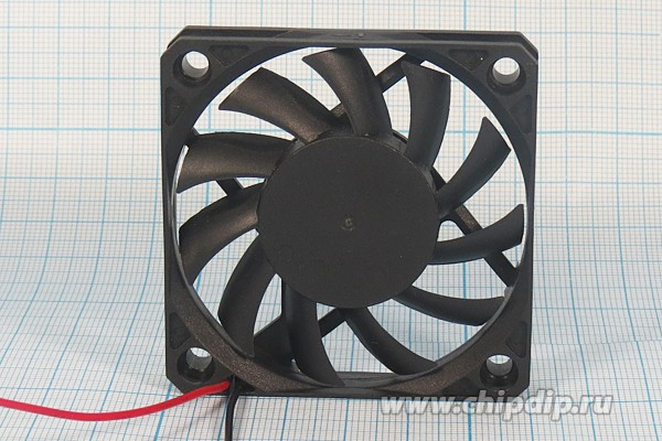 KF0610H1M-R, вентилятор 12В 60х60х10мм подшипник скольжения
