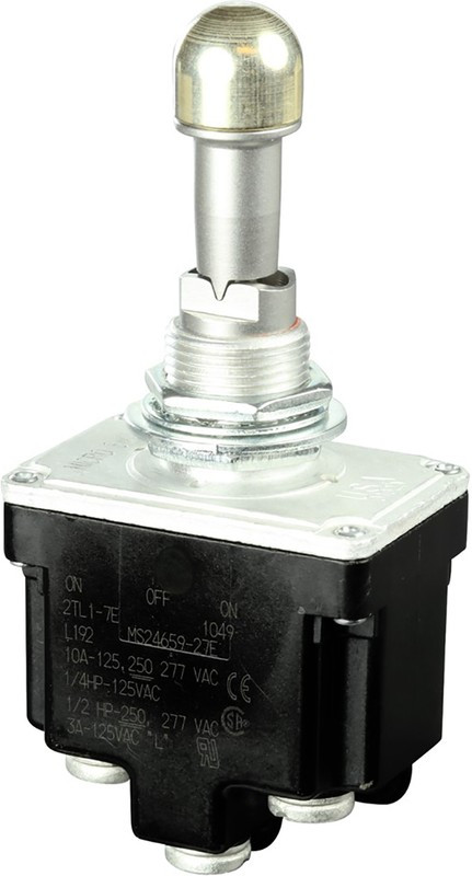 2TL1-7E, Toggle Switches DPDT (ON)-OFF-(ON) Screw Term 2TL1-7E, Toggle Switches DPDT (ON)-OFF-(ON) Screw Term