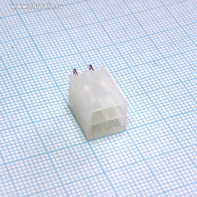 1586037-4, Conn Wire to Board HDR 4Power POS 4.2mm Solder ST Top Entry Thru-Hole Bag/Box/Tray