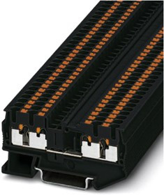 3214424, DIN Rail Terminal Blocks PT 2,5-QUATTRO BK