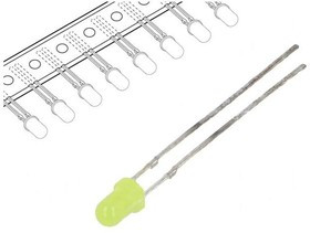 OSNY3134A-T, LED; 3mm; yellow; 10?20(typ)-30mcd; 30°; Front: convex; 1.8?2.4V