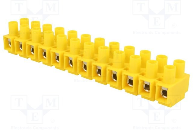 TLZ-10N, Клеммник, зажим под винт, 0,75-10мм2, 690В, 57А, Кол-во полюс: 12
